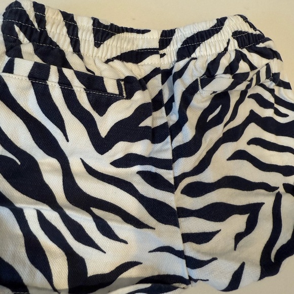 Janie and Jack Zebra Navy Blue and White Shorts Animal Print Stripe 12-18M - Picture 5 of 5